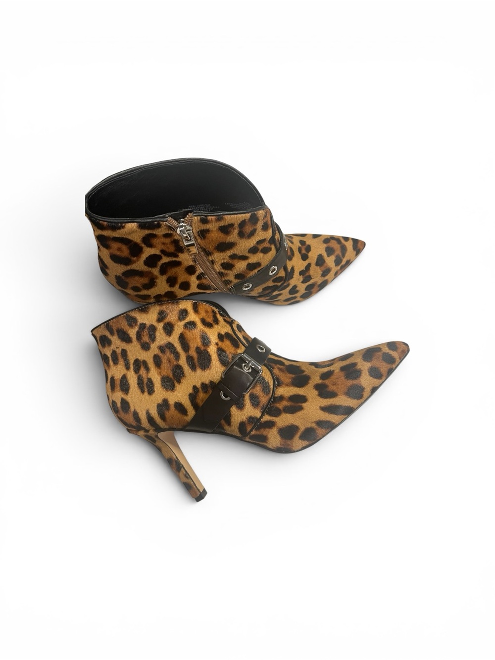 Nine West Leopard Print Jax Heel Ankle Boot Leopard